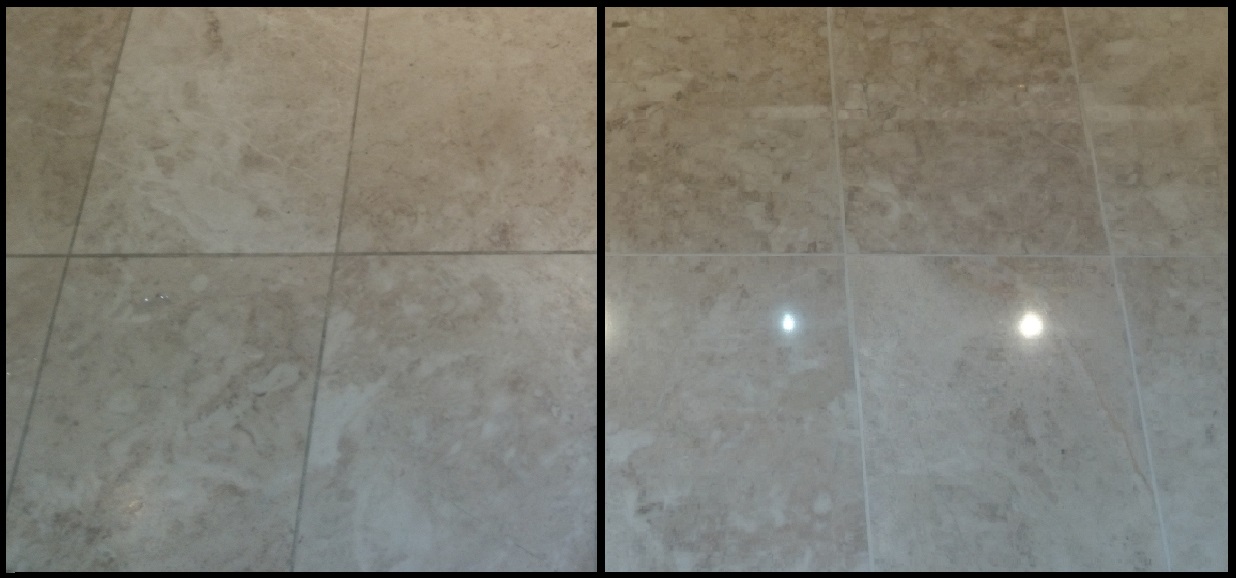 Marble Floor Tile Restoration in Keston, Bromley, Kent