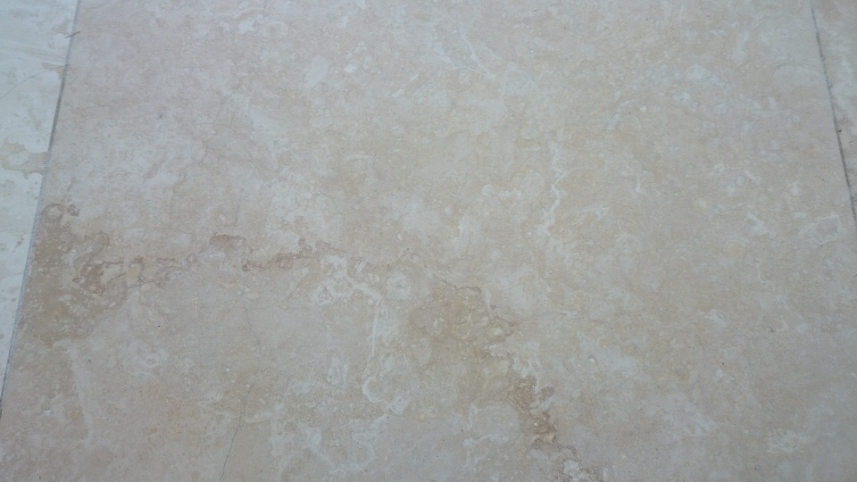 Travertine Floor After Being Polished