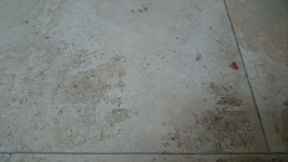 Travertine Floor Before Images, Crawley, RH10