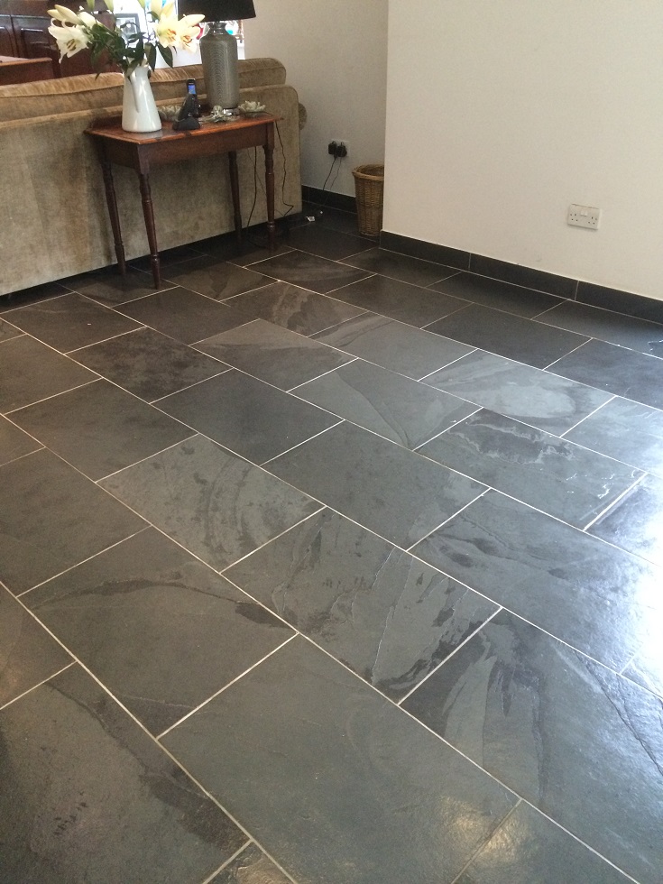 Slate After Cleaning & Sealing