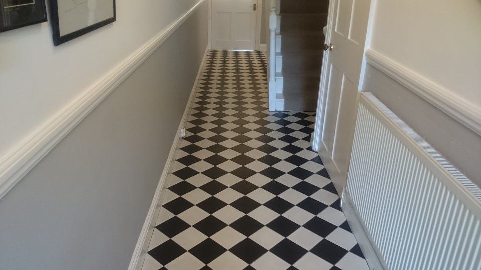 Victorian Tiled Floor Cleaned & Sealed In Sevenoaks