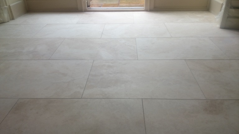 Restored Travertine To A Honed Finished